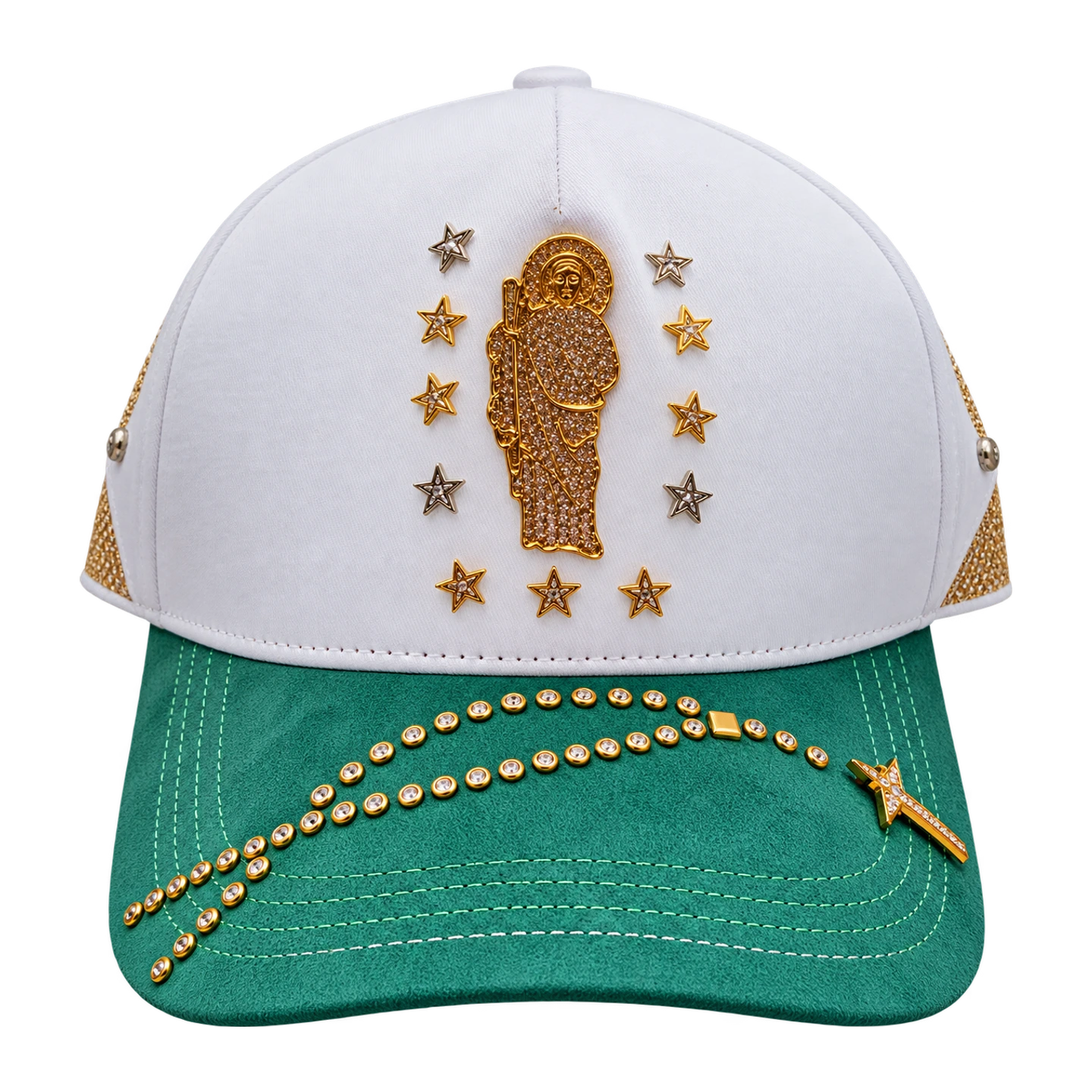 Gorra San Judas Blanco / Verde Dorado, blanco / verde / dorado